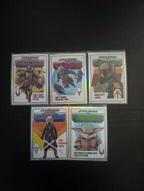 Topps Star Wars The Mandalorian Comic Book Artwork Card Set Complete